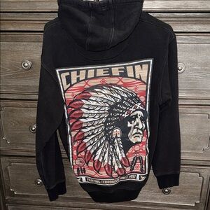 Black Graphic Hoodie